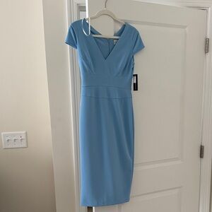 Donna Morgan Light Blue Midi Dress